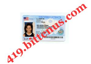 MRS MICHELLE OBAMA DRIVERS LICENCE